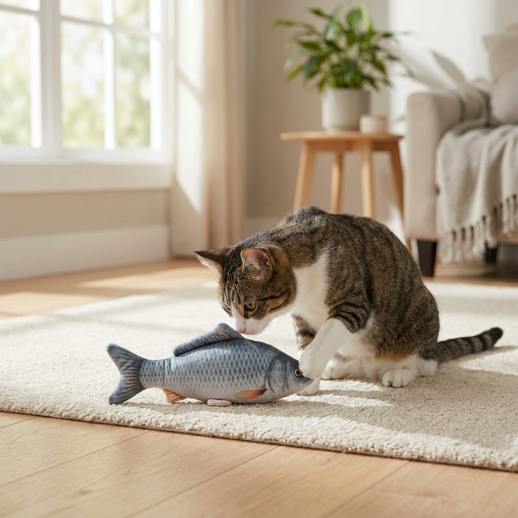 FloppyFish™ — Interactive Flopping Cat Toy