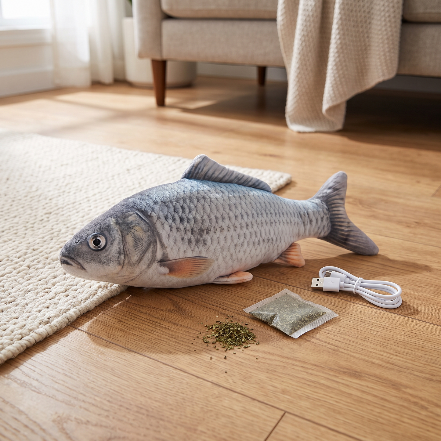 FloppyFish™ — Interactive Flopping Cat Toy